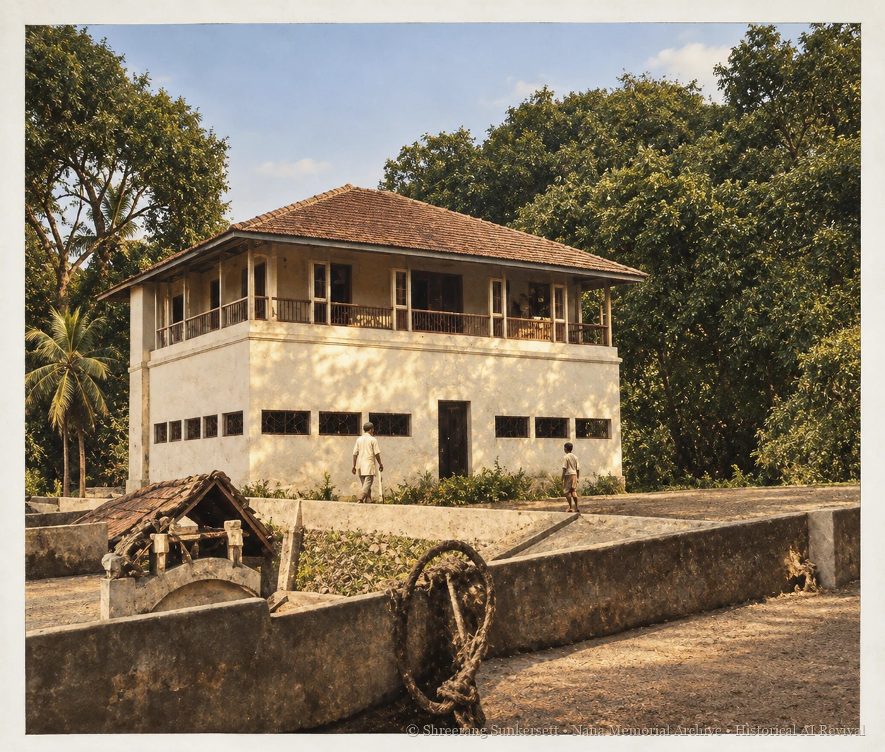 Ghodbunder Garden Retreat: Ancestral Creek Residence Vs. Ai Historical Revival - AI Historical Revival