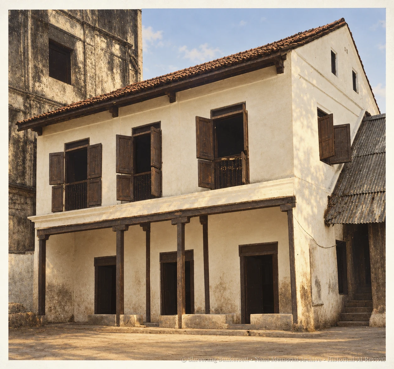 Jagannath Sunkersett Marathi Girls’ School: 1896 Girgaon Landmark Vs. Ai Historical Revival - AI Historical Revival