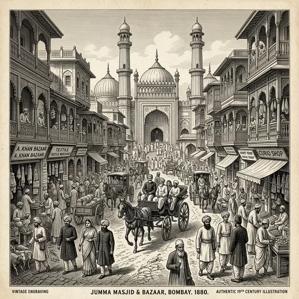 Jumma Masjid Area, Bombay