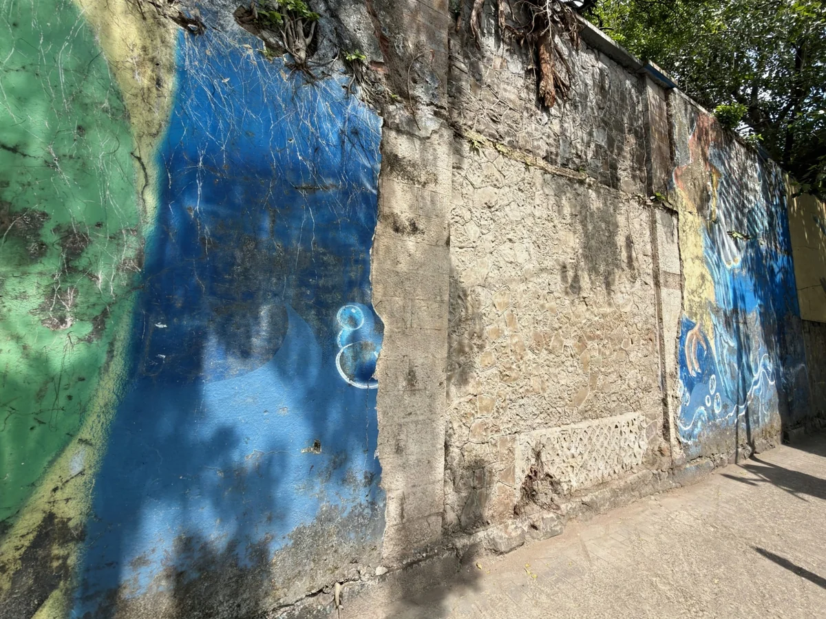 Original 1847 Sonapur Stone Wall